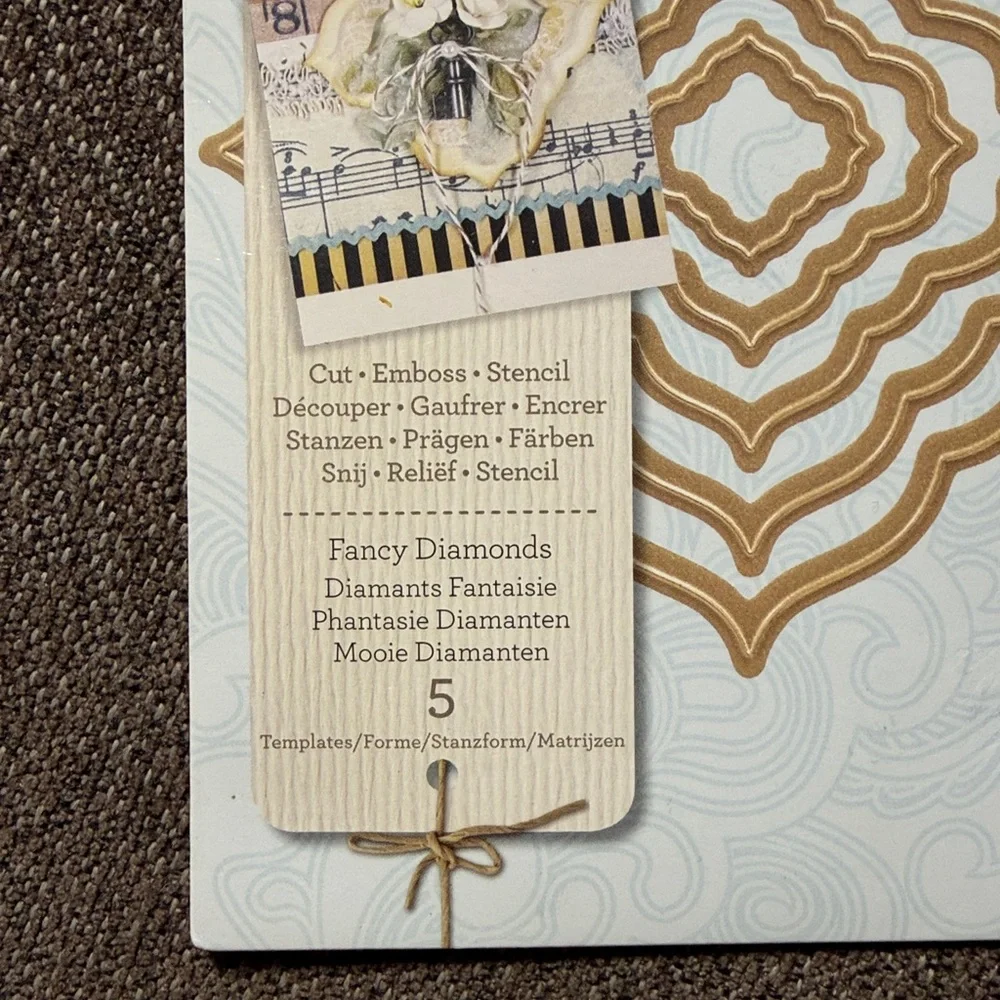 Spellbinders Nestabilities Fancy Diamond dies S4-526 NWT